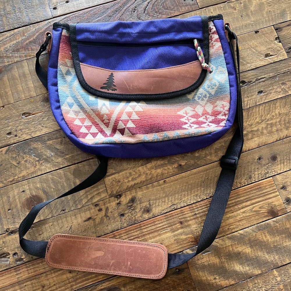 Wool and Canvas/Leather Bag